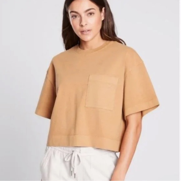 Athleta Tops - Athleta Classic Cotton Crop Tee
